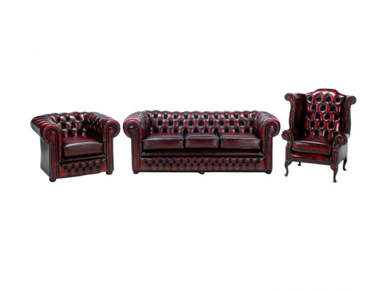 Bolton Chesterfield Leather Sofa Royal County Furniture