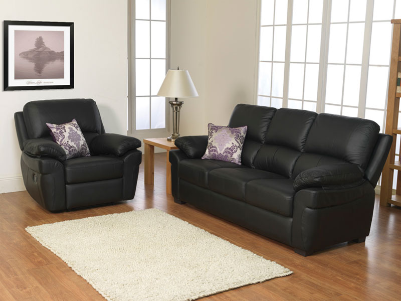 Monzano 3+1 Sofa Black